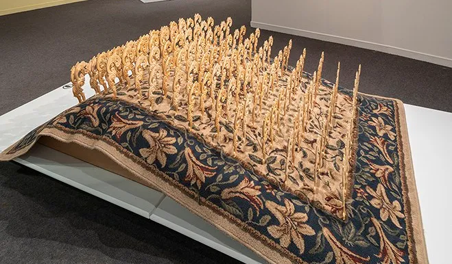 Sarah Thibault, Art décoratif, Tapis, Motifs, Fleurs