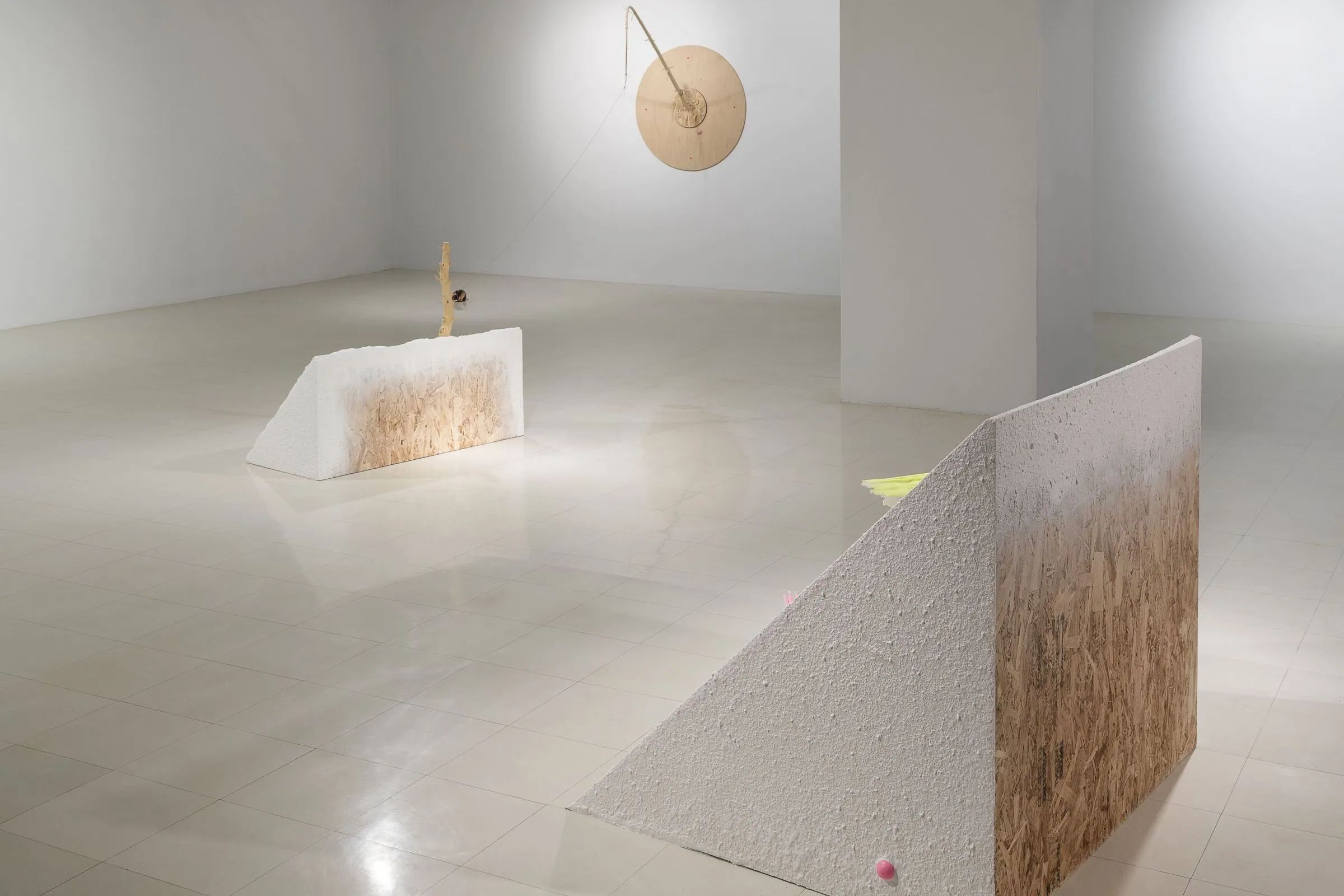 Magali Hébert Huot, Trame-Hatch, 2024. Installation Galerie des arts visuels, Université Laval